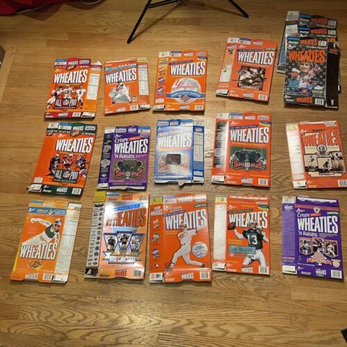 Primary image for Vintage Wheaties Cereal Boxes Lot of 15 Flattened