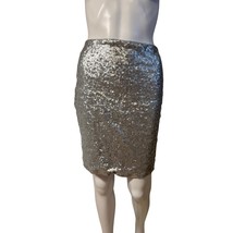 Lulus Women’s XL Silver Sequin Skirt – Mini, Fully Lined - $34.65
