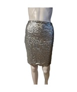 Lulus Women’s XL Silver Sequin Skirt – Mini, Fully Lined - $636.70 MXN