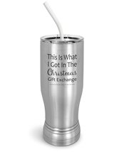 PixiDoodle Geometric White Elephant Gift Exchange Insulated Coffee Mug Tumbler w - £27.16 GBP+
