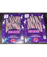 Brachs ~ Raspberry Candy Cane Christmas 5.3 oz 24-Canes ~ 2-Pack ~ 06/2027 - $17.81