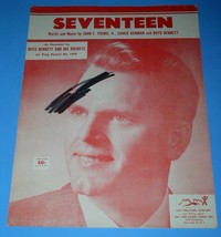 Boyd Bennett Sheet Music Seventeen Vintage 1955 Lois Publishing Co. * - £10.34 GBP