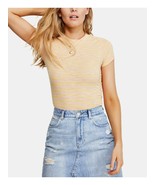 Free People Womens Night Sky Striped T-Shirt Rose Combo - Short Sleeve S... - $12.50