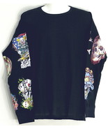 Neuf Thermique Léger T-Shirt Tatoo Graphique Design Manches En M-4XL Crânes - $410.34 MXN