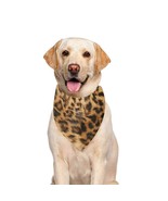 Leopard Fur Print Pet Dog Bandana (Large Size) - $20.00