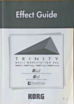 Korg Effects Guide Manual Book for Trinity Trinity plus Trinity pro proX... - £19.45 GBP