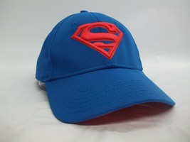 Superman Hat 23.5&quot; Stretched Out Stretch Fit Red Blue Baseball Cap - £12.34 GBP