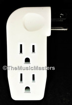 Triple 3 Outlet Grounded AC Wall Plug Power Tap Splitter 3-Way Electric Adapter - £6.69 GBP