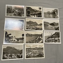 Vintage Photo Prints Lago di Lugano Monte Bre Switzerland 1950s - £43.55 GBP
