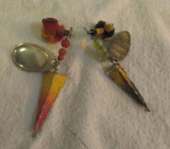 vintage lot of 2  Fishing Lures  silver  MINNOW BEADS TRIANGLE WEIGHT CO... - $20.25