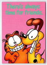 Garfield Cat Postcard Odie Dog Friend Jim Davis 1978 Orange Tabby Kitten Cartoon - £6.00 GBP