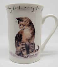 Kent Pottery Cat Coffee Cup Mug Curious Nose Twitching Tail Porcelain Adorable! - £10.38 GBP