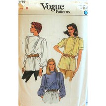 Vogue Sewing Pattern 8169 Blouse Misses Size 8 - $8.96