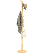 Freestanding Coat Tree Made Of Wood, Featuring Four Height Settings And ... - €53,43 EUR