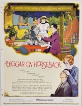 1925 Print Ad Silent Movie &quot;Beggar on Horseback&quot; Starring Edward Everett Horton  - £31.59 GBP