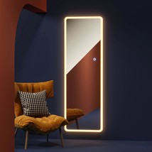 Vlsrka Over The Door Led Mirror, 47&quot;X16&quot; Full Length Mirror With, (1 Pc.. - £75.82 GBP