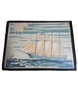 SETH PARKER SCHOONER Edward FRIGIDAIRE Nautical Framed Print - $24.75