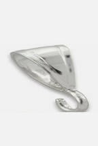 Nuevo Xxx Enorme Grueso Sólido Abierto Bucle Cierre 925 Plata de Ley Rep... - $57.43 CAD