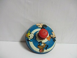 Vintage J. Chein Metal Tin and plastic Spinning Top Walt Disney works - £23.22 GBP