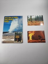 Vintage 1970s Yellowstone National Park Wyoming Travel Brochure and 2 Po... - $9.89