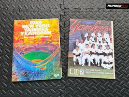 2x Original Vintage NY Yankees Magazines 1980 Yearbook &amp; 1984 Team Season Review - £31.10 GBP