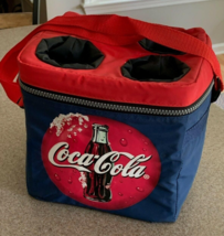 COCA-COLA Insulated Tote BAG/COOLER 6 PK/4 Cup Holder - $27.71