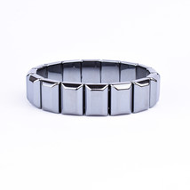Nature Hematite Stone Beads Bracelets Men Weight Loss No Magnetic Therapy Bracel - £12.24 GBP