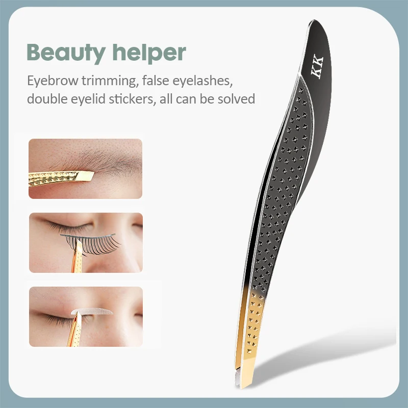 Sporting KK Eyebrow Tweezer Stainless Steel Makeup Tool Feather Hair Beauty Fine - £25.57 GBP