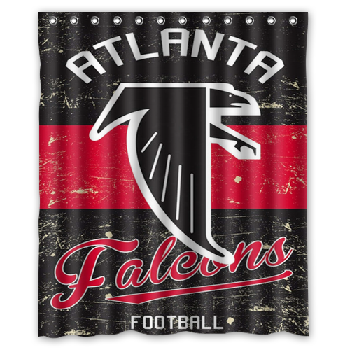 Rare!!! Atlanta Falcons Custom Waterproof Polyester Shower Curtain 4 Size Item image 9