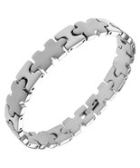 Jigsaw Puzzle Piece Bracelet Silver Stainless Steel Autism Awareness 6.5... - £22.90 GBP