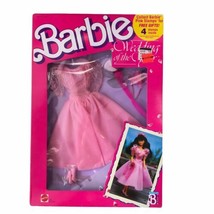Vintage 1989 Barbie Doll Mattel Wedding Of The Year Bridesmaid Pink Outfit HD3 - $41.82