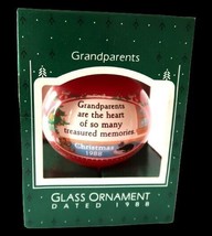 Vtg Hallmark Keepsake Ornament in Box 1988 Grandparents Christmas - £11.85 GBP