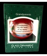 Vtg Hallmark Keepsake Ornament in Box 1988 Grandparents Christmas - $278.42 MXN