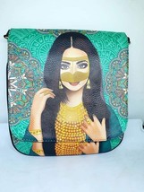 Women Shoulder Bag Arabian beauty 3D Printed Leather Colorful Crossbody - £49.83 GBP