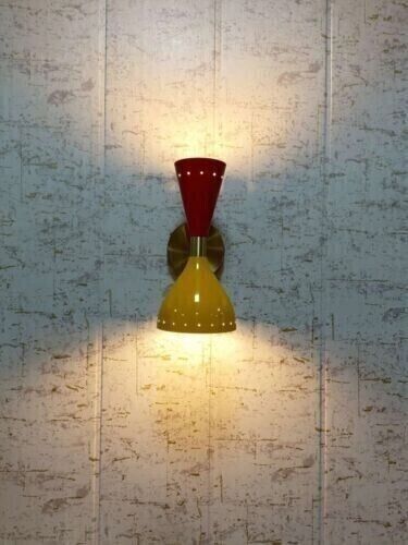 Primary image for 1950s Italian Scone Diablo Wall Lights, Stilnovo Style Wall Sconce Wall Light