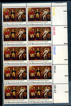 Scott #1728 Surrender at Saratoga 1777 by Trumball 13¢ Plate Block MNH in sleeve - $3.10