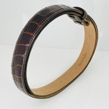 Tiffany Alligator Leather Dark Brown Mens Belt Size 36 - £332.64 GBP