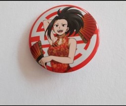 1.25&quot;D My Hero Academia Yaoyorozu Momo Anime Can Fight Badge Pin Button - £3.98 GBP