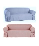 All Cotton Slipcover Ticking Pin Stripe Sofa Loveseat Chair Twill Thick ... - $108.53 CAD+
