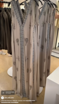 ZARA BNWT 2025. PEARL GREY BEADED EMBROIDERED JEWEL DRESS. 6895/242/804 - $241.74
