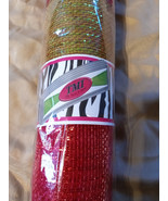 1 Brand New Roll Of TMI Gifts Mesh Ribbon- Red &amp; Green With Metallic Str... - £13.54 GBP