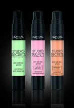 BUY 2 GET 1 FREE! L&#39;oreal Studio Secrets Anti-dull Skin Primer Corrector(CHOOSE) - £4.86 GBP+