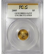 2005 Gem Brilliant Uncirculated PCGS $5 American Eagle Gold Coin AK52 - £380.53 GBP
