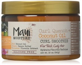 Maui Moisture Curl Quench + Coconut Oil Hydrating Curl Smoothie, Styling... - $16.08 CAD