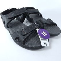 Khombu Men Will Balck Comfort Outdoor Hiking River Water Sandals Size 10... - $15.83