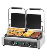 VEVOR Commercial Panini Press Grill Electric Sandwich Maker Griddle Plat... - €330,13 EUR
