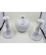 Chloe Paris Decor Opera Porcelain Candlestick Holders and Vase Set Germany - £58.96 GBP