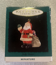 Hallmark Keepsake Miniature Christmas Ornament Santa Jolly Visitor 1994 - £5.51 GBP