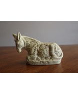 Vtg Christmas Nativity Figurine Paper Mache Composite: Laying Donkey  3.5&quot; - €11,04 EUR