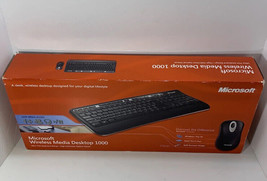 Microsoft Wireless Media Desktop 1000 Keyboard &amp; Mouse ZHA-00001 NEW SEALED - £26.31 GBP